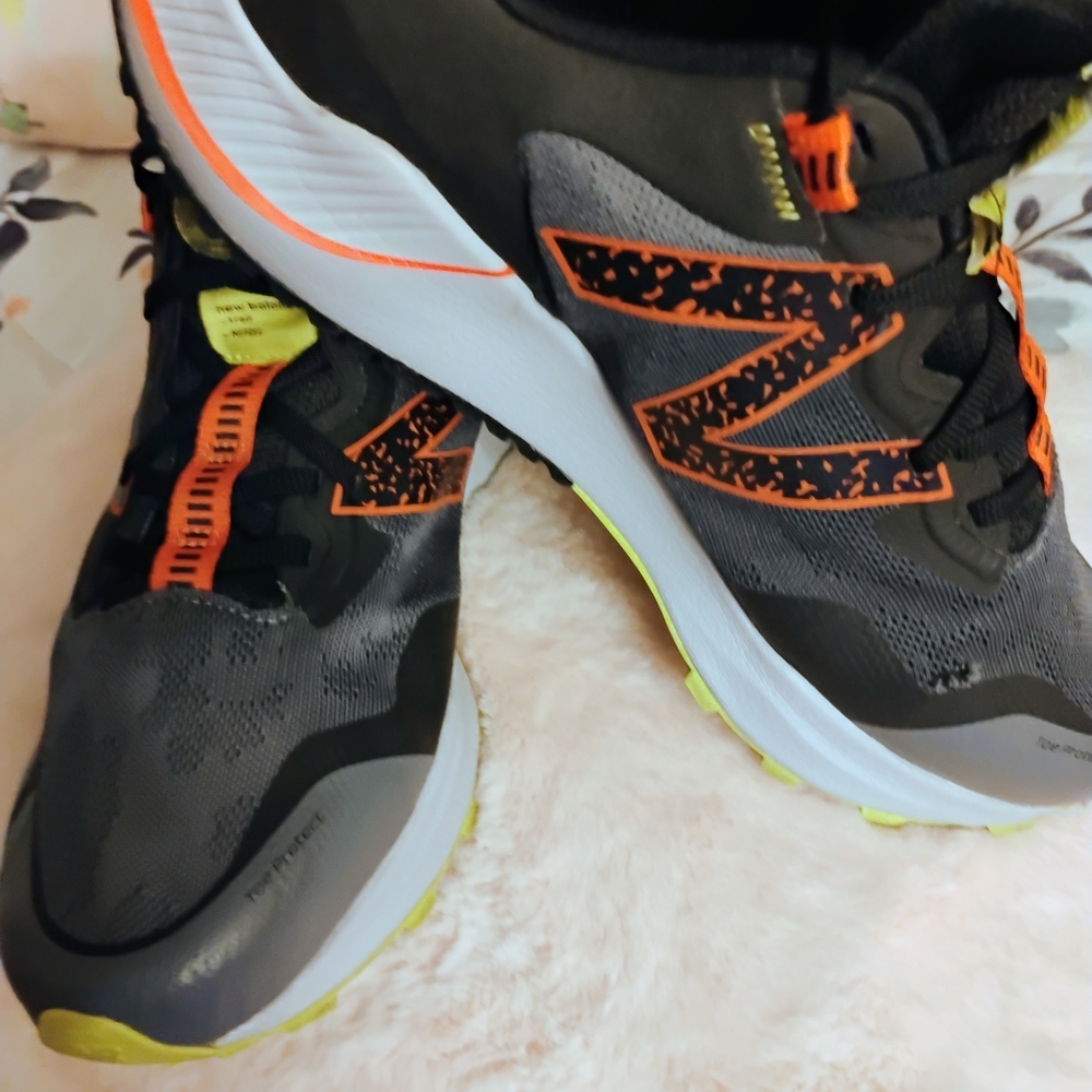 New Balance Black and Orange Sneakers